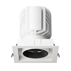 Kyqee chiếu sáng thương mại cut-out 115 Mét 40 wát <span class=keywords><strong>LED</strong></span> Downlight khách sạn Trần lõm có thể điều chỉnh vuông <span class=keywords><strong>LED</strong></span> đèn tại chỗ <span class=keywords><strong>2025</strong></span> mới nhất - Product Image 1