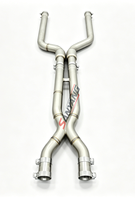 Tuyau d'échappement intermédiaire personnalisé en usine pour BMW M5 F10 F15 M6 F06 F12 F13 F90 S63 4.4T Voiture de course en acier inoxydable 304