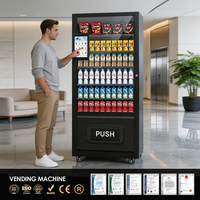Máquina Expendedora de Bebidas y Snacks con Pantalla Táctil y Publicidad Digital, Máquina Expendedora de Agua Potable
