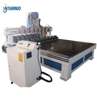 YN Haute Qualité Bas Prix Multi Têtes 4 Axes Rouler Le Travail Du Bois Dispositif Rotatif Axe Cnc Kit Gravure Graveur Routeur Machine