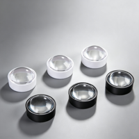 Lentille optique convexe en acrylique LED semi-circulaire personnalisée, lentille en plastique PMMA pour accessoires d'éclairage de lampe murale de cabinet