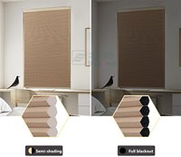 Prix fabricant stores plissés Easy Fix tissu d'ombrage plissé sans perçage stores plissés en nid d'abeille pour fenêtre