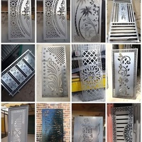 Panneaux de clôture en aluminium découpés au laser, revêtement poudré, écran métallique décoratif, clôture personnalisée pour villa, jardin, limite de terrain arrière