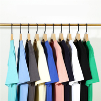 Logo personnalisé de haute qualité 240 GSM poids lourd 100% coton épaule tombante surdimensionné recadrée Boxy t-shirts pour hommes