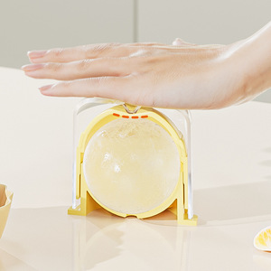 Ice Ball Mold Silicone Round Sphere Single Yellow Ball Ice Maker For Home Use - Product Image 3