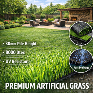 Césped artificial de alta densidad y alta calidad de 30-60 mm de altura para estadios de fútbol, campos de fútbol sala y alfombras deportivas. - Product Image 4