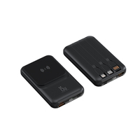 Batterie externe magnétique 10000 mAh avec logo personnalisé, charge rapide, portable, chargeur de téléphone