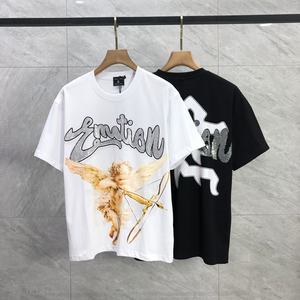 <span class=keywords><strong>Camiseta</strong></span> de Manga Corta de Algodón Puro con Estampado de Letras, Estilo Retro Vintage, Unisex, Marca Angel Baby, MIXED EMOTION - Product Image 1