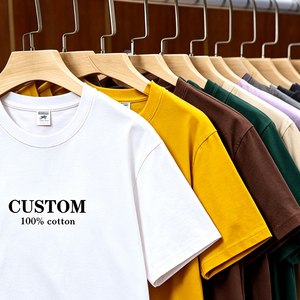 Mens 280gsm Heavyweight Oversized Drop Shoulder <b>Tshirt</b> Streetwear Custom Screen Digital T-Shirts Print T Shirt - Product Image 1