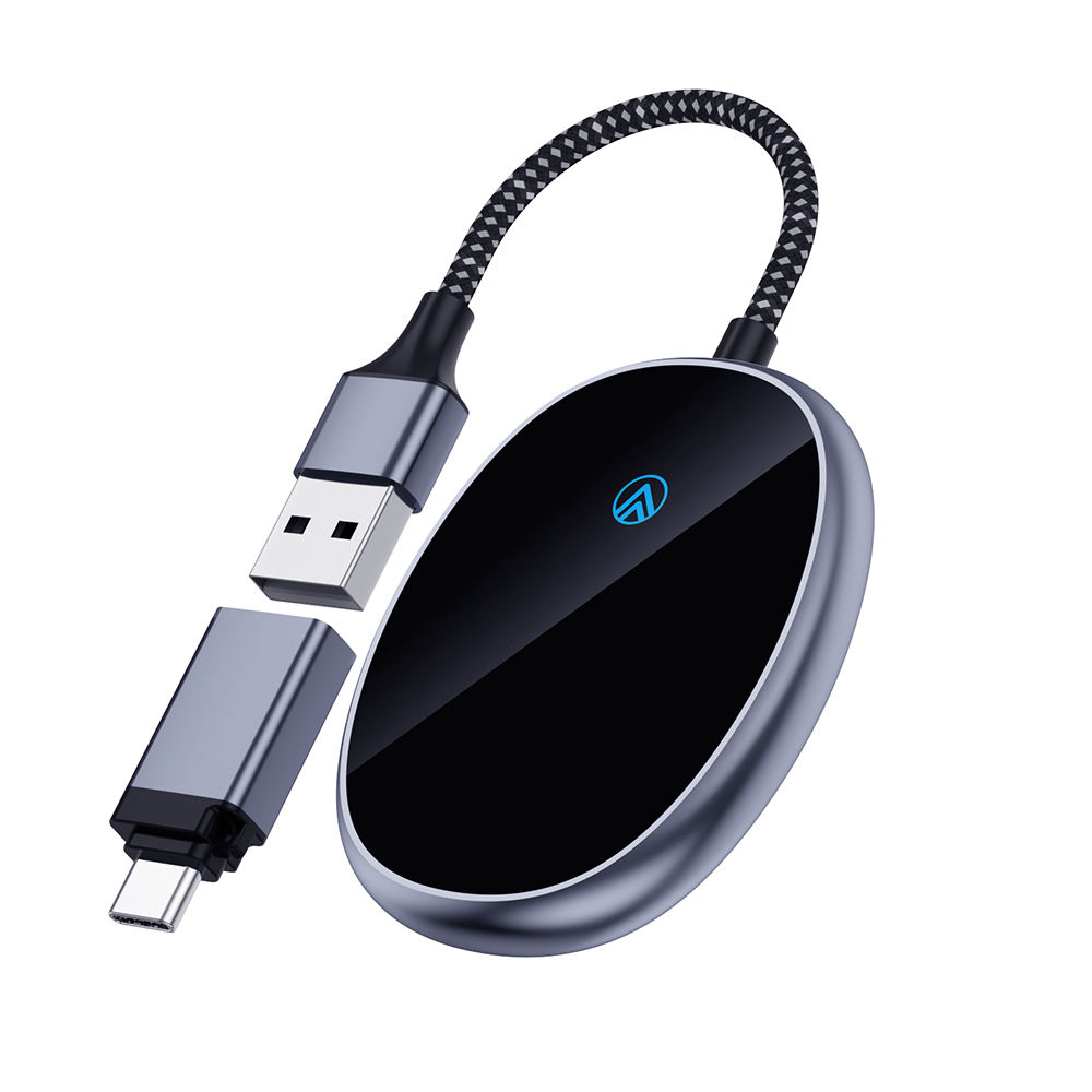 Wired Headphones Carplay Dongle Wireless Adapter 2-in-1 Wireless