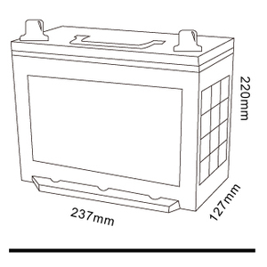 Batería de Coche Industrial de Alta Resistencia 380 36Ah Jis Cmf para Camiones Grandes - Product Image 2