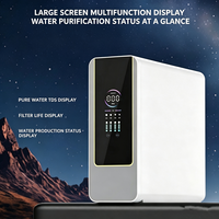 Purificateur d'eau RO électrique sans réservoir 400 GPD OEM sous évier avec robinet intelligent, filtration 5 étapes, construction en plastique pour extérieur et hôtel