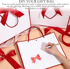 Bolsas de Regalo con Asa, Bolsas de Regalo de Bienvenida con Lazo para Bodas, Damas de Honor, Baby Shower, Inauguración de Casa - Product Image 3
