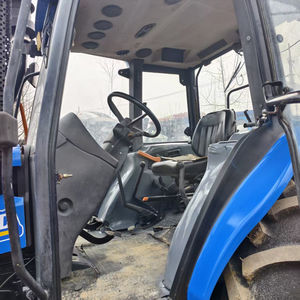 Kabin ile kullanılmış <span class=keywords><strong>New</strong></span> Holland SNH904 traktör 4WD ve tarım ekipmanları 90HP traktör - Product Image 4