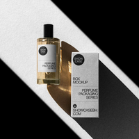 Emballage de boîte de bouteille de parfum en papier de carton gris personnalisé boîtes de parfum vides de logo personnalisé