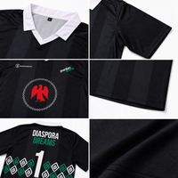 Camiseta de Fútbol Retro Personalizada al por Mayor, Camiseta de Fútbol con Cuello Polo, Sublimada, Vintage, Unisex, Uniforme de Fútbol para Equipos, 100%