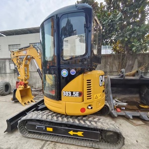Mini-excavatrice Caterpillar CAT303 303.5E 305.5 presque neuve, d'occasion, CAT303 3,5 tonnes, excavatrice avec accessoires - Product Image 2