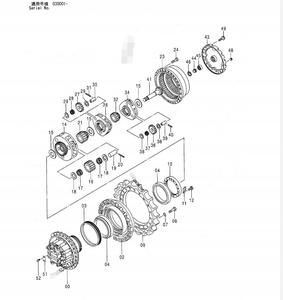 Motor de Traslación para Excavadora ZX250L-5G ZX270-3 ZX280-5G ZX280LC-3 ZX290LC-5B, Repuestos 9251292 9255876 - Product Image 3