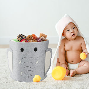 Caja de Almacenamiento de Fieltro Extra Grande con Forma de Animal, Organizador de Juguetes y Libros para Niños, Almacenamiento para Sala de Estar con Tapa a Prueba de Polvo, Logotipo Personalizado - Product Image 2