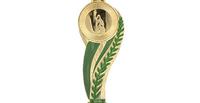 Trophée personnalisé en plastique plaqué or antique 2024 B&C SL247 pour événements sportifs, fabricant Chine