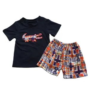 Conjuntos de roupas infantis bordados elegantes, conjuntos de roupas para meninos. 2022