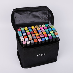 60 unidades/juego de marcadores de alcohol ecológicos, <span class=keywords><strong>rotuladores</strong></span> táctiles de doble cepillo, bolígrafos de colores - Product Image 2