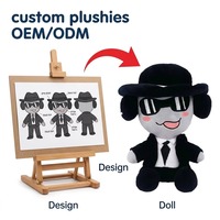Quantité minimale de commande faible, tissu super doux, peluche anti-stress, cadeaux d'Halloween pour votre propre entreprise - Créez votre propre design
