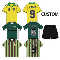Tenues de football personnalisées ODM pour hommes, ensembles maillot et short 100 % polyester, séchage rapide, respirant, uniformes d'entraînement d'équipe, survêtements