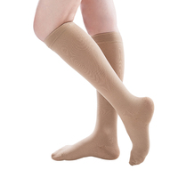 Bas de compression favorisant la circulation sanguine, chaussettes anti-embolie, respirantes, confortables et durables pour la prévention du THCV