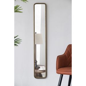 Full Length <b>Mirror</b> 47 X 8 Antique Gold Metal Frame <b>Long</b> <b>Mirror</b> <b>For</b> Hallway Living Room <b>Bedroom</b> Bathroom - Product Image 4