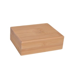 Bamboo <b>Rectangular</b> Storage Box With Lid For Jewelry <b>Watch</b> Eyewear Packaging 4cm Height DS6528 - Product Image 5