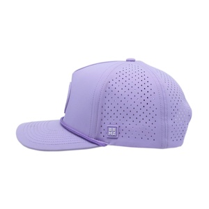 Gorra de Béisbol de Alta Calidad Resistente al Agua, Cortada con Láser, Personalizada, de 5 Paneles, Ajustable, Estilo Femenino, Color Lila, para Golf - Product Image 3