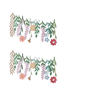 Adornos Colgantes Personalizados para Fiesta de Graduación, Decoración para Habitación Infantil, Pancarta de Papel con Flores de Doble Cara, Impresión Duradera en Serigrafía - Product Image 1