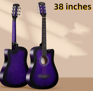 Guitare acoustique folk de <span class=keywords><strong>38</strong></span> pouces en bois de tilleul avec manche en fibre de carbone, fabriquée en usine - Product Image 5