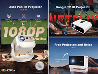 Mini projecteur intelligent portable de poche FHD Data Show, vidéo LED, téléphone, 4K, Android, intelligent, BT, Wi-Fi, prix pour téléphone