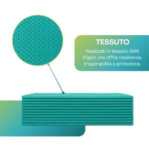 DispoSheet Sábanas Médicas Desechables 90x240 cm Verdes No Estériles SMS 17 g/m² Para Uso Hospitalario - Product Image 3