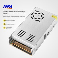 Anpa 90V-240V Entrée 30A Sortie unique 12V 85% Efficacité 50-60Hz LED Transformateur d'éclairage CCTV Alimentation à découpage