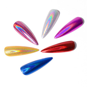 Stylo applicateur de poudre chromée pour ongles, pigment miroir magique, poudre pour nail art métallique DIY - Product Image 2