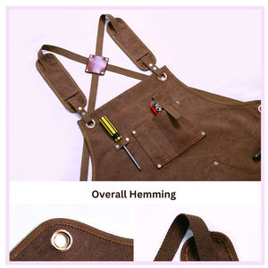 Delantal <span class=keywords><strong>de</strong></span> cintura <span class=keywords><strong>de</strong></span> lona resistente al agua multiusos electricista y <span class=keywords><strong>jardinero</strong></span> herramienta sin mangas y bolsillo <span class=keywords><strong>de</strong></span> almacenamiento <span class=keywords><strong>de</strong></span> accesorios - Product Image 4