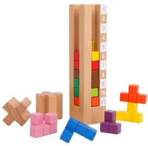 Wooden Puzzle Game Katamino Tetris Puzzle Magic Brain Teaser Children's Day  Gift For Kids, puzzles