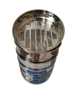 Prix d'ensemble de tamis d'essai de sol de maille de tamis d'essai de laboratoire d'acier inoxydable