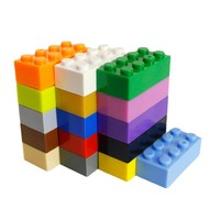 Batu Bata Dasar 2x4 untuk Kota, Blok Bangunan 2*4 Teman, Mainan Plastik Anak, Mainan DIY (NO.3001)