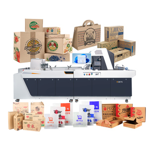 Kelier FI1000 ピザボックス段ボール紙袋用シングルパスインクジェットプリンター、多色印刷機（コンベア付き） - Product Image 1