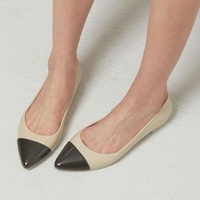 Chaussures plates élégantes pour femmes avec embout de protection, ballerines de haute qualité fabriquées en usine, chaussures en gelée bon marché pour femmes