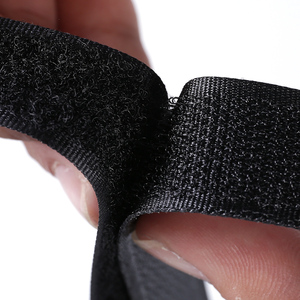 Bán buôn 60% Nylon may-on móc và vòng lặp băng cho quần áo may hành lý túi buộc DIY may Phụ Kiện Màu Đen - Product Image 5