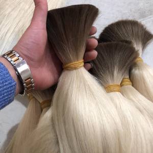 ผมแท้เวอร์จิ้นเรมี่แบบเป็นมัด สำหรับถักเปีย ไม่มีรอยต่อ หนาทั้งเส้น ปลายหนา สีดำธรรมชาติ เนื้อนุ่ม ไม่หลุดร่วง ไม่พันกัน - Product Image 4