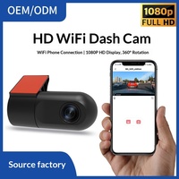 Mini Cámara de Coche Oculta sin Pantalla, WiFi 1080P, Estilo Lápiz Labial, Grabadora de Conducción