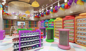 Tienda de regalos de globos personalizada, muebles de exhibición, tienda de juguetes para niños, diseño de interiores, decoración de tienda de fiesta de disfraces de moda - Product Image 5