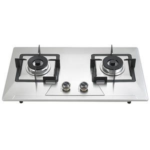 Fornello a <span class=keywords><strong>Gas</strong></span> da Incasso Economico in Acciaio Inox, Piano Cottura a 2 Fuochi per Uso Domestico, <span class=keywords><strong>Gas</strong></span> Naturale/GPL - Product Image 2