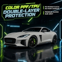 KUCAI Premium Gloss Sub Grey 7.5 Mil 1.52*15m TPU Film Perubahan Warna Pelindung Cat Self-Healing Garansi 5 Tahun